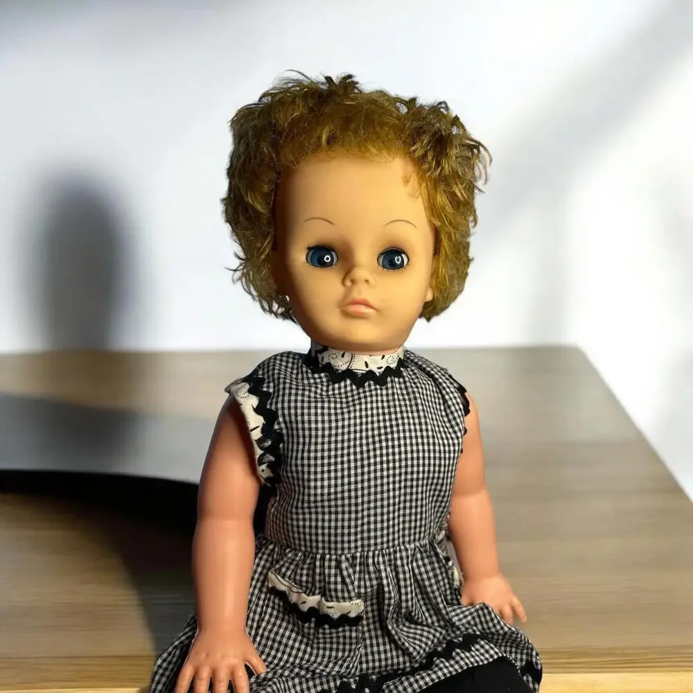 Doll 22” plastic doll vintage from hongkong